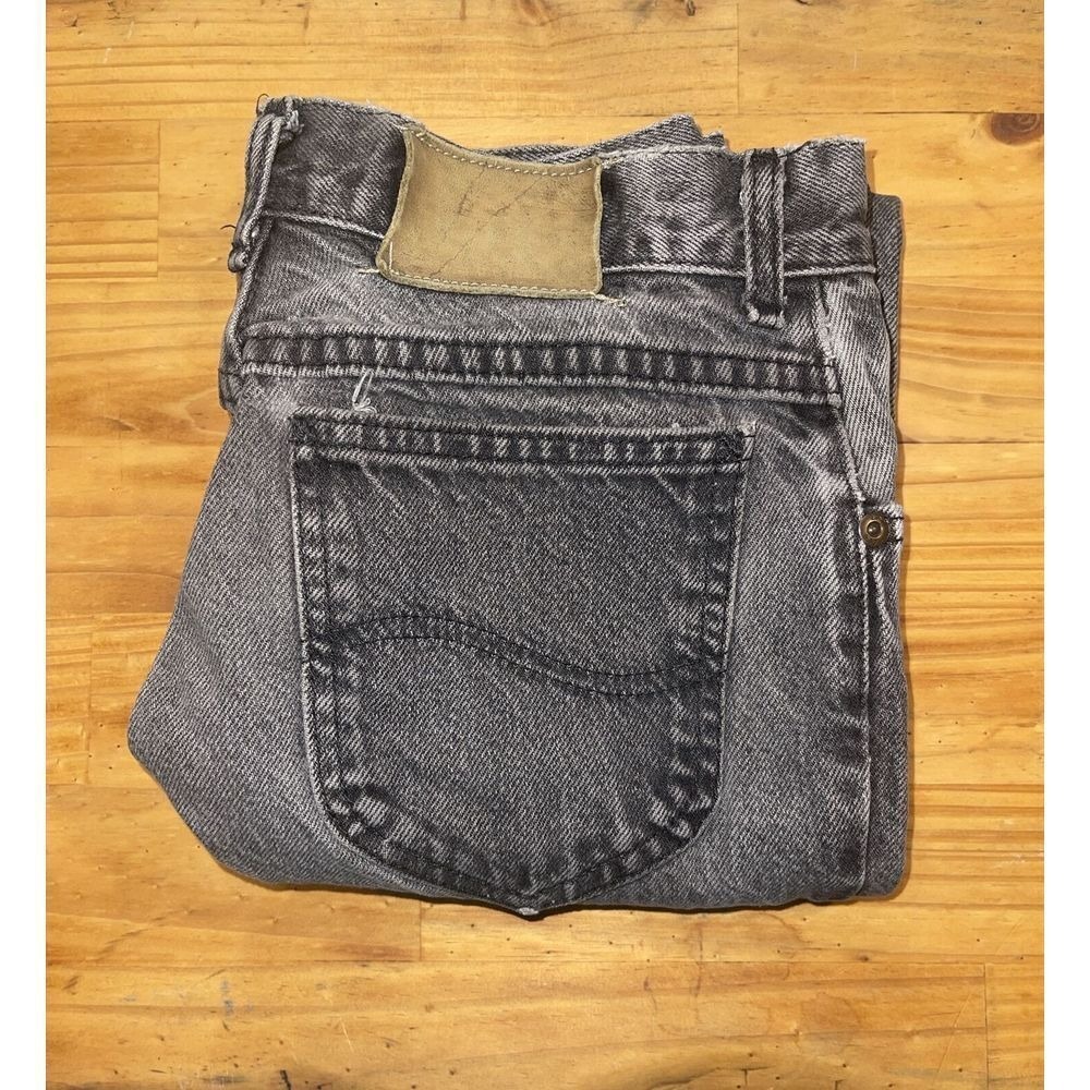 Vintage 1991 Lee Jeans Boys Youth 10 Charcoal USA Union Made